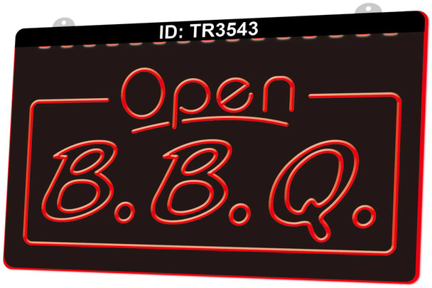 LED, Neon, Sign, light, lighted sign, custom, BBQ, open