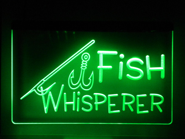 LED, Neon, Sign, light, lighted sign, custom, fishing, fish whisperer