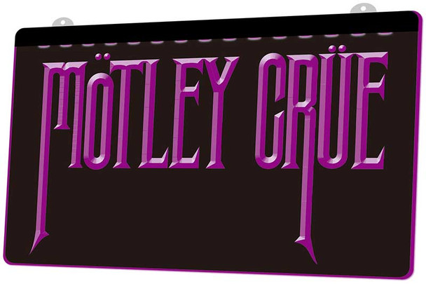 LED, Neon, Sign, light, lighted sign, custom, Motley Crue