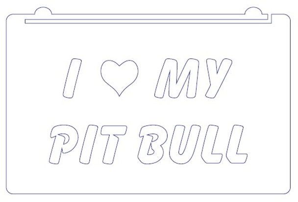 LED, Neon, Sign, light, lighted sign, custom, 
Pit Bull