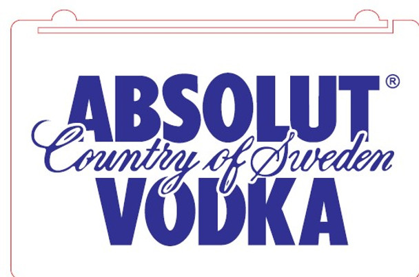 LED, Neon, Sign, light, lighted sign, custom, 
Absolut Vodka