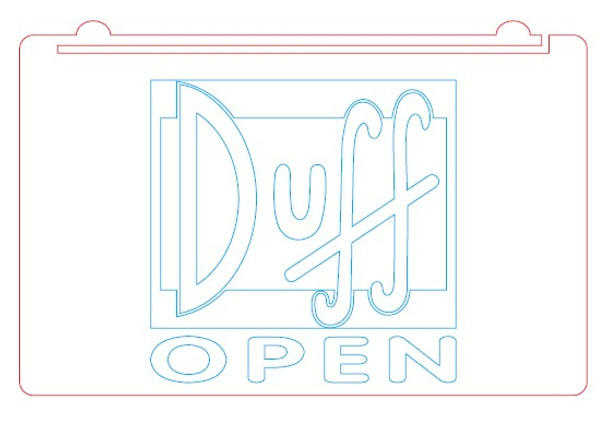 LED, Neon, Sign, light, lighted sign, custom, 
Duff Beer