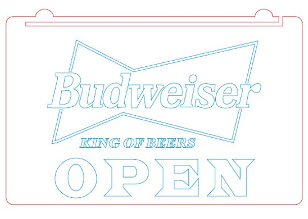 LED, Neon, Sign, light, lighted sign, custom, 
Budweiser