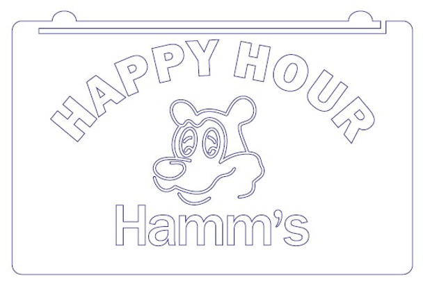 LED, Neon, Sign, light, lighted sign, custom, 
Hamm's Beer