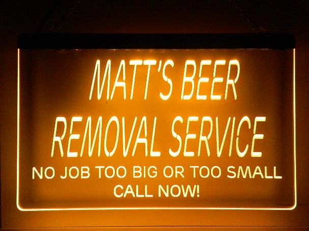 LED, Neon, Sign, light, lighted sign, custom, 
Personalized, Beer Removal, Service, man cave