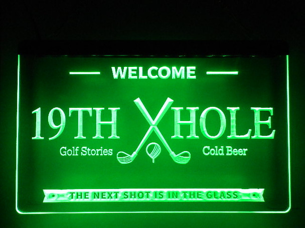 LED, Neon, Sign, light, lighted sign, custom, 
19th Hole, golf