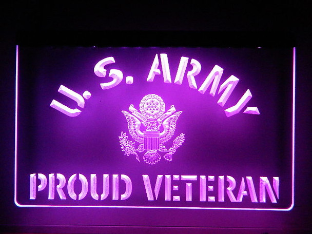 LED, Neon, Sign, light, lighted sign, custom, 
Proud, Army, Veteran