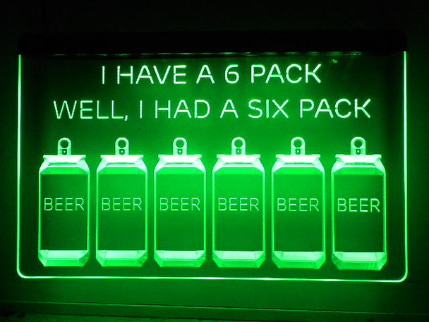 LED, Neon, Sign, light, lighted sign, custom, 
6 pack, beer, man cave