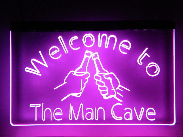 LED, Neon, Sign, light, lighted sign, custom, 
Welcome, Man Cave