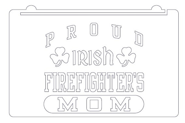 LED, Neon, Sign, light, lighted sign, custom, 
fire, fireman, fighter, volunteer, retired, irish