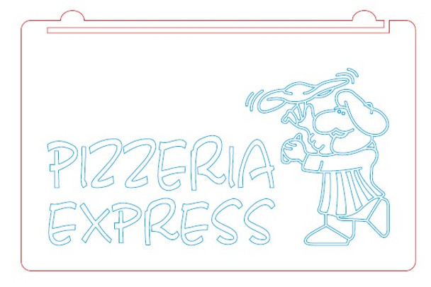 LED, Neon, Sign, light, lighted sign, custom, 
Pizzeria, Express, Pizza