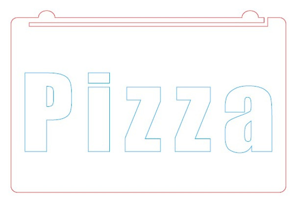 LED, Neon, Sign, light, lighted sign, custom, 
Pizzeria, Pizza