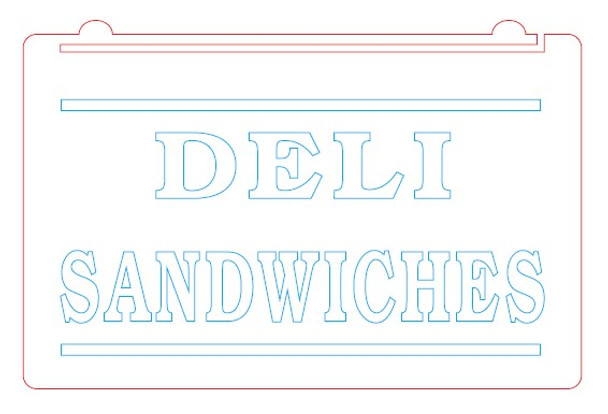 LED, Neon, Sign, light, lighted sign, custom, 
Deli Sandwiches