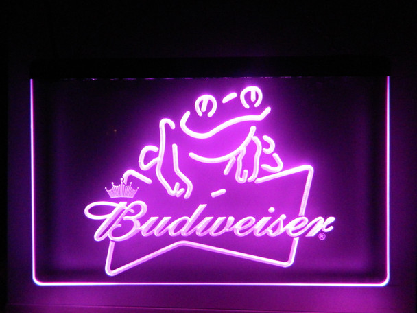 LED, Neon, Sign, light, lighted sign, custom, 
Bud, Budweiser, frog