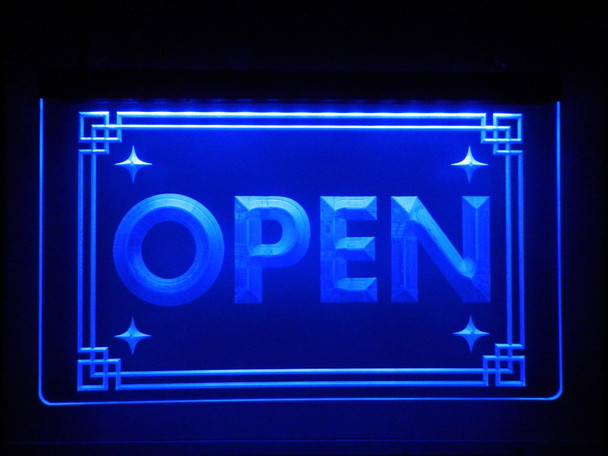 open, led, neon, sign, light, sign