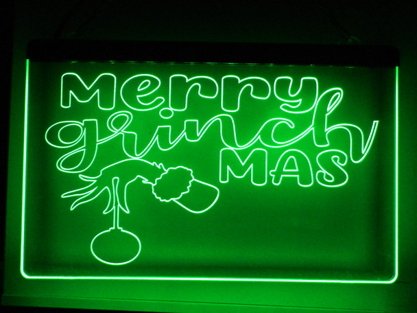 christmas, led, neon, sign, grinch, grinchmas