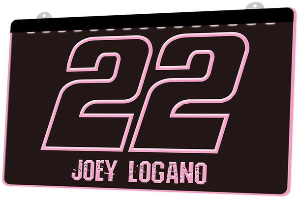 Logano, led, neon, sign, racing,