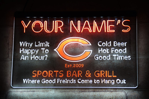 sports bar, led , neon, sign