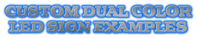 3D Engraved Dual Color Custom LED Sign (A)