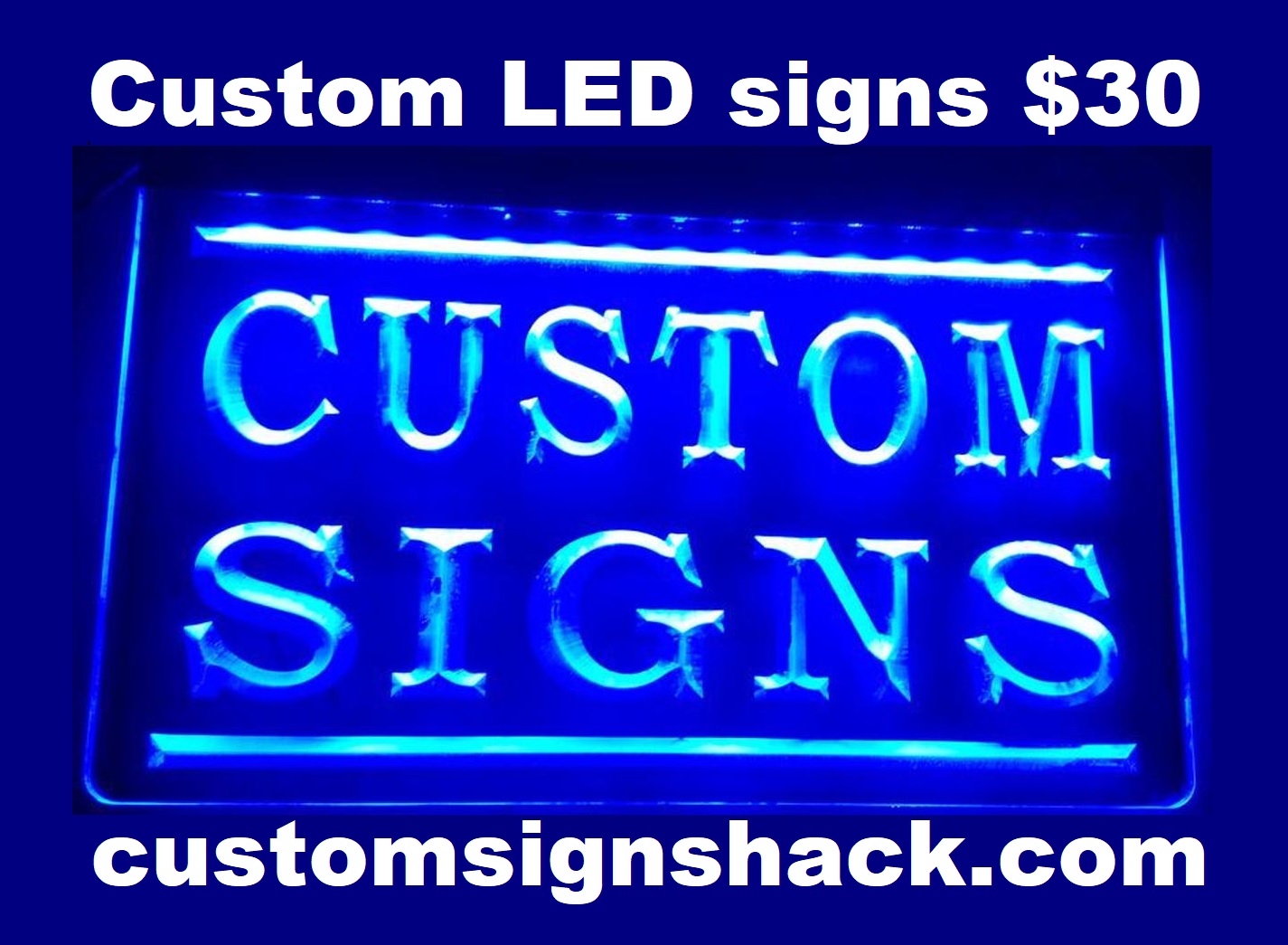 Color Changing Custom LED Signs
