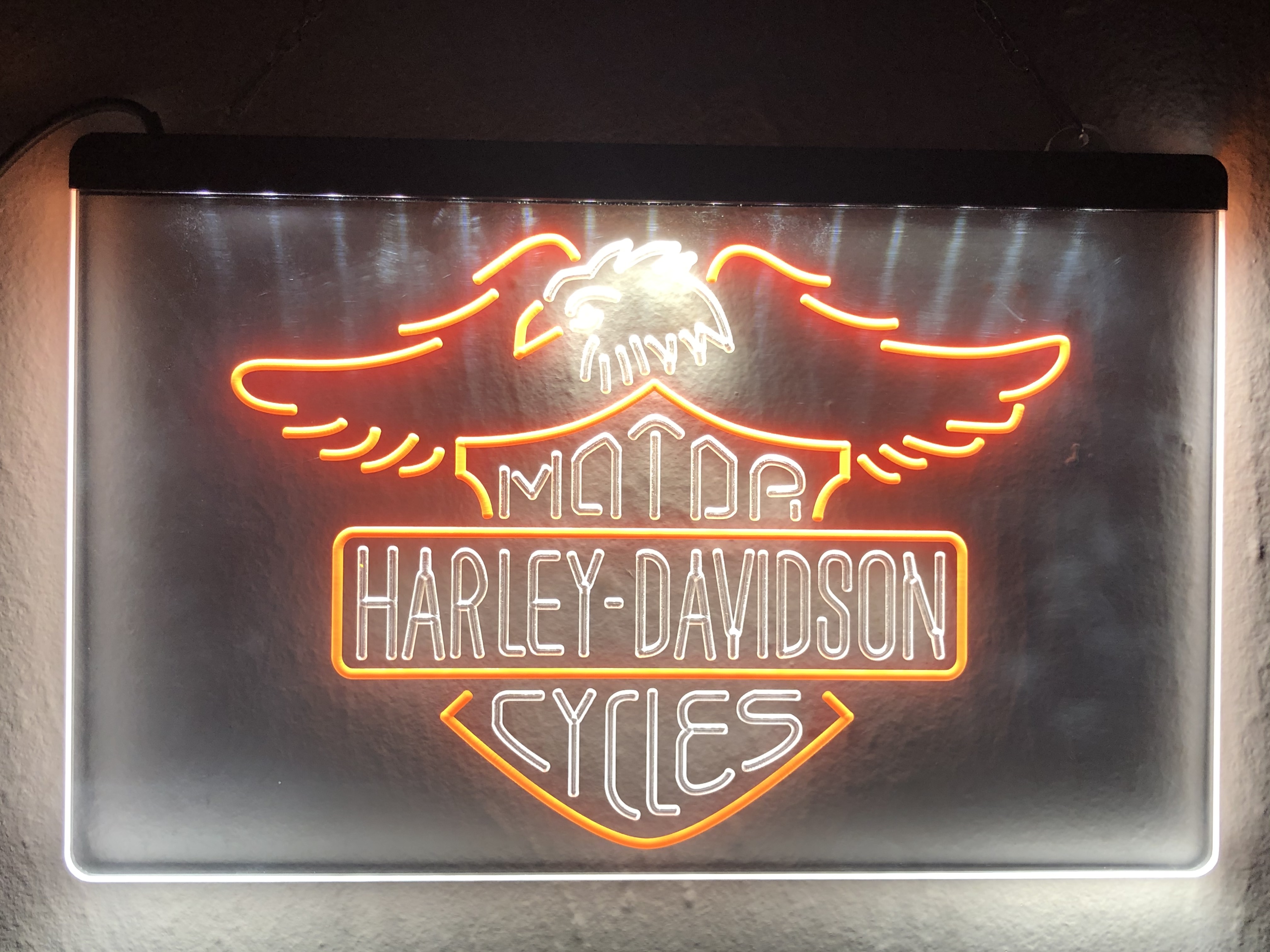 3D Engraved Dual Color Custom LED Sign (A)