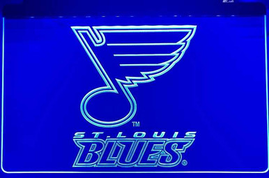 Custom St. Louis Blues Acrylic LED Sign (A)