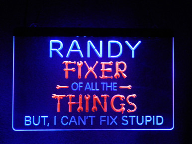 Fixer Of All Things LED Sign | Personalized Mechanic Sign