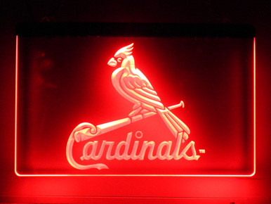 Decorative Concepts Saint Louis Cardinals Baseball 16 Light Up Red Neon  Clock