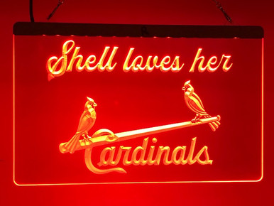 St Louis Cardinals Logo 1 Neon-Like LED Sign