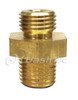 Reducing Nipple - 3/8M NPTT x 1/4M NPTP (Brass)