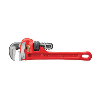 RIDGID 31005 8” Straight Steel Heavy Duty Pipe Wrench (200mm)