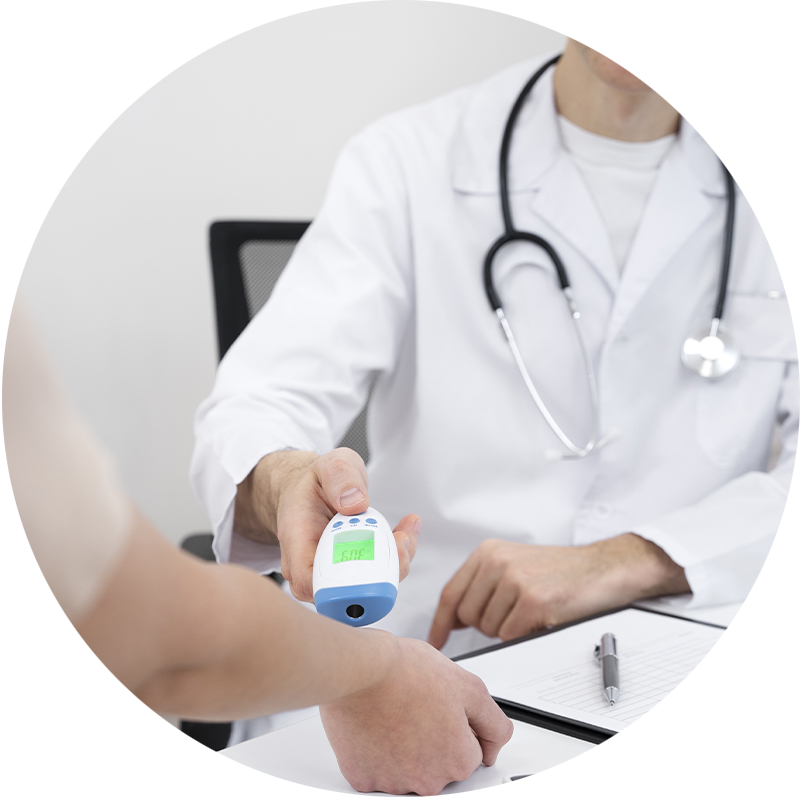 servicio Análisis rápido de colesterol y azúcar