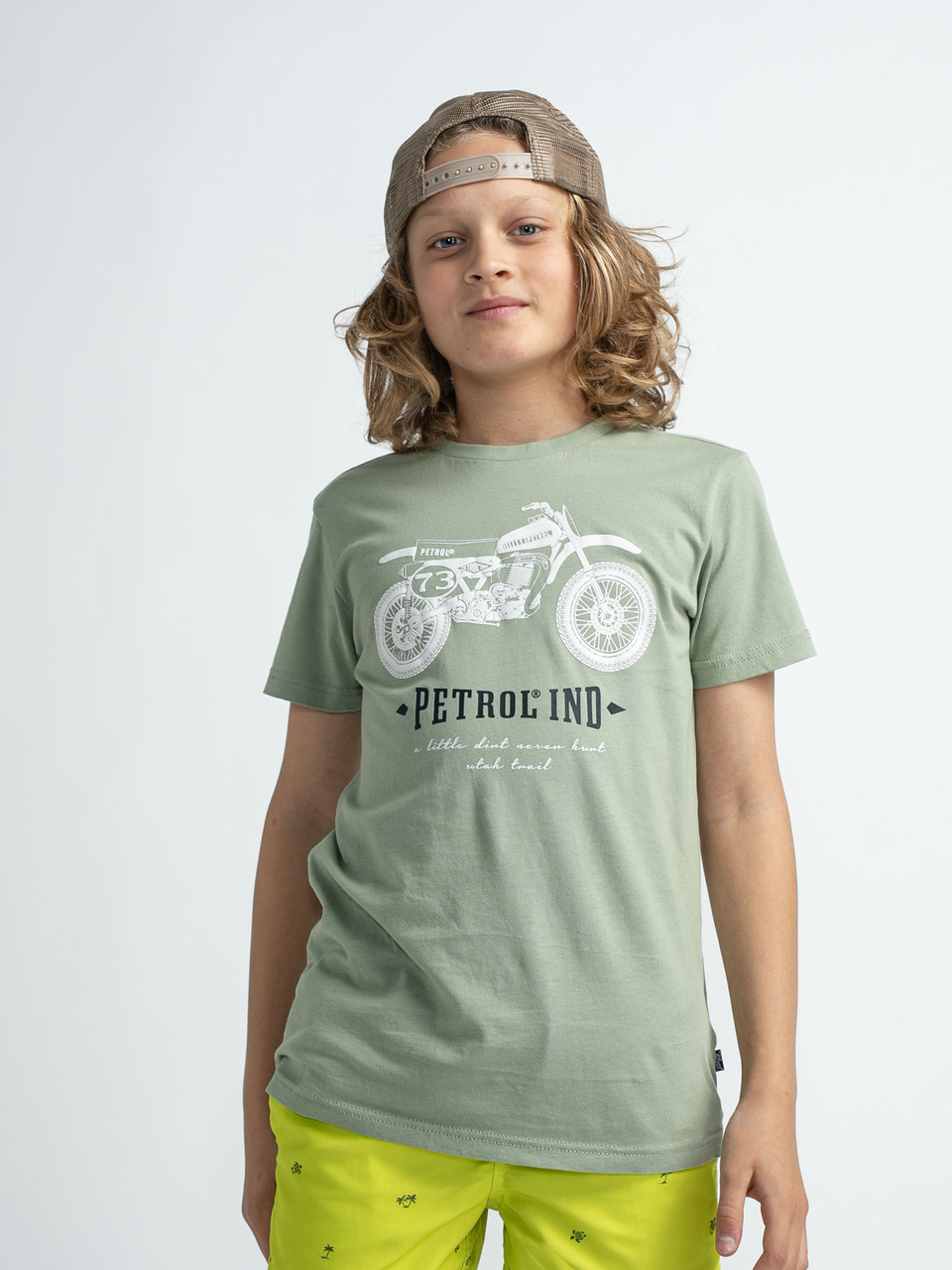 Petrol - Classic Light Pesto T-Shirt Kiezkinder - Print