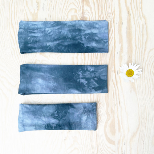 Haarband Stirnband blaugrau meliert