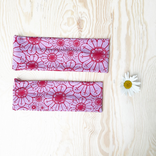 Haarband Stirnband Rosa Blume