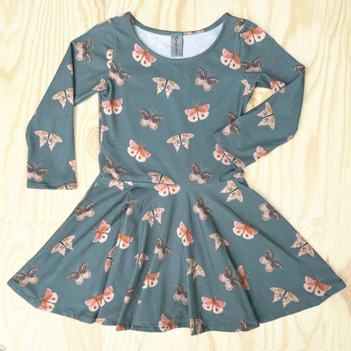 Kiezkinder - Kleid mit Tellerrock Langarm Schmetterling