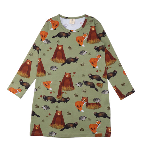 Walkiddy - Organic Kleid langarm Autumland