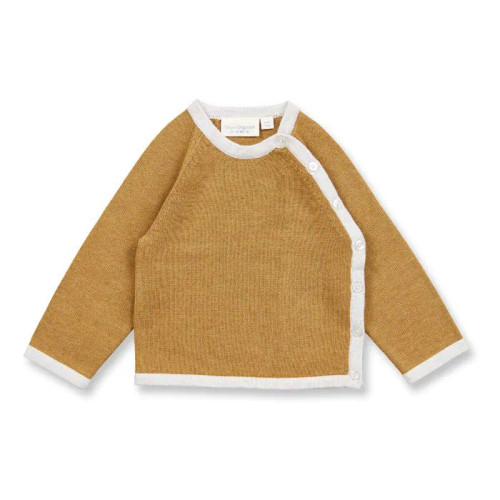 Sense Organics - Organic Wickeljacke Baumwollstrick PICASSO Camel