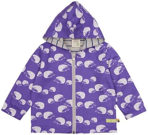 Loud+Proud - Organic Wasserabweisende Jacke Igel Violet