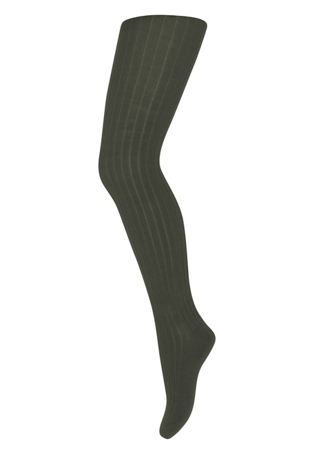 MP Denmark - Strumpfhose Rippe Wolle Ivy Green