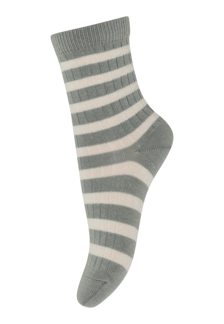 MP Denmark - Socken Merinowolle Dünn Rippe Elis Socks Lily Pad