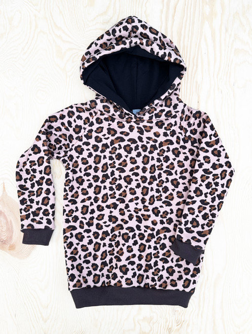 Kiezkinder - Alpenfleece Hoodie Leo rosa