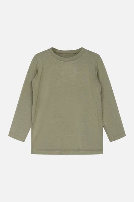 Hust&Claire - Longsleeve Ausie Bambusviskose olivgrün