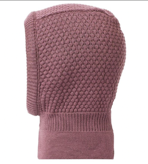 MP - Balaclava Schlupfmütze Merinowolle Strick rose