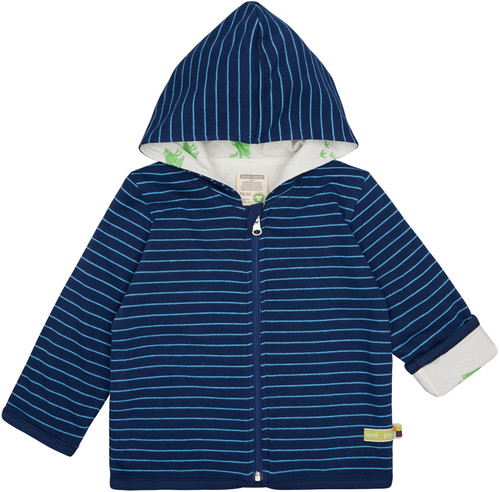 Loud+Proud - Organic Wendejacke mit Kapuze Frosch Ultramarin