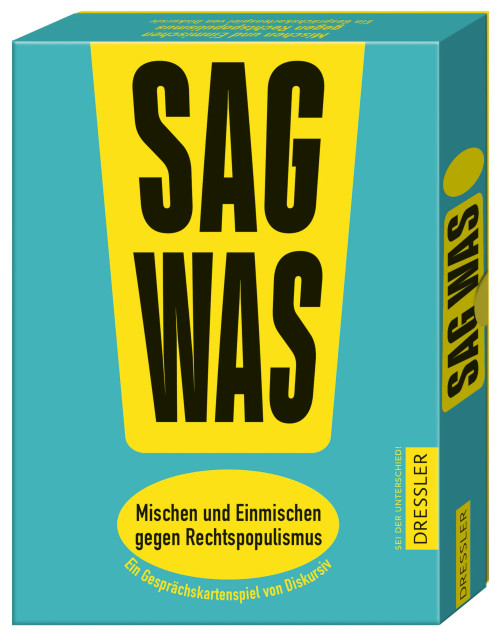 Kartenspiel „Sag was! Mischen und Einmischen gegen Rechtspopulismus“