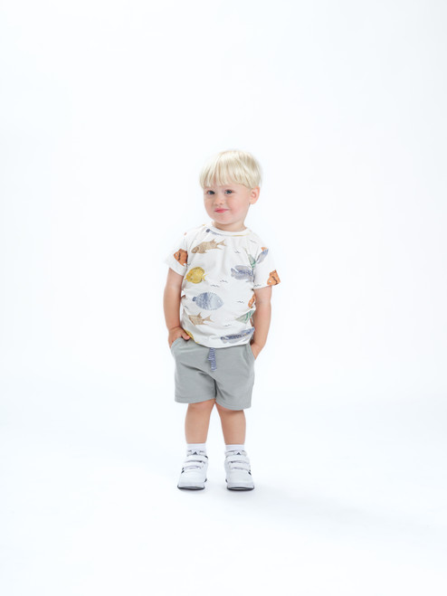 Hust&Claire - Organic T-Short Anker Fisch