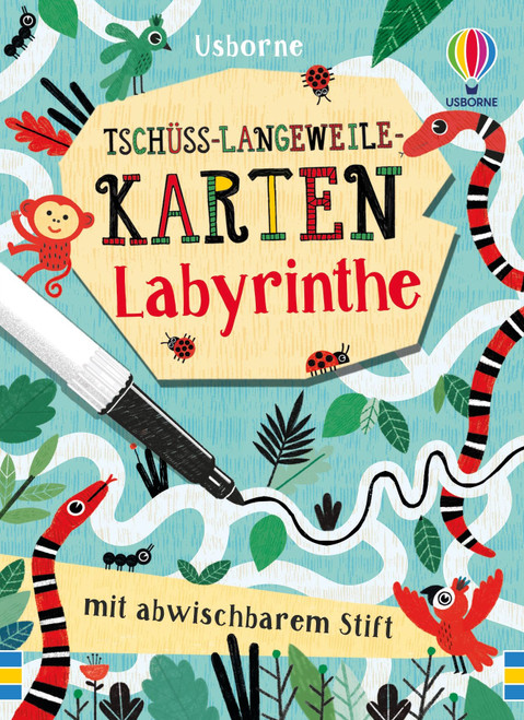 Usborne „Tschüss-Langeweile-Karten Labyrinthe“