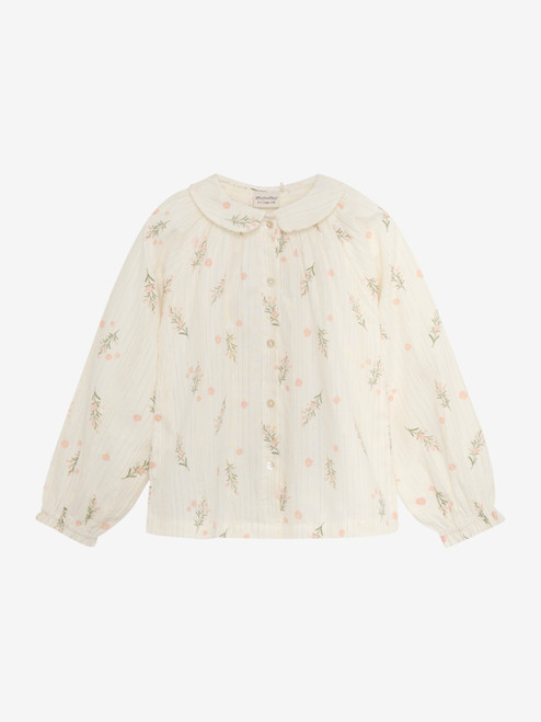Minymo - Bluse Blume Eggnog