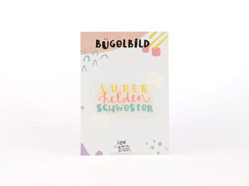 Bügelbild "Superhelden Schwester"